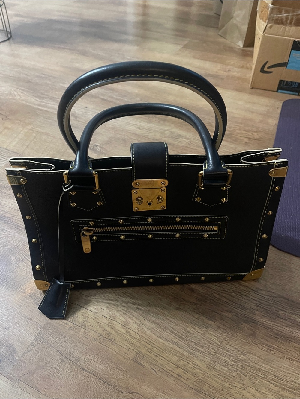 LV Suhile Fabuleux Goatskin Leather Satchel